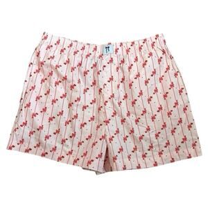 Better Together Pink Bows Hearts Sleep Shorts Small